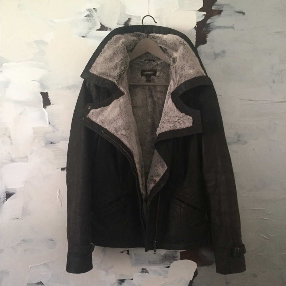 Danier Brown Leather Jacket